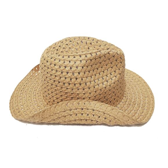 Coastal Cowgirl Mesh Woven Natural Color Hat - Picture 1 of 7
